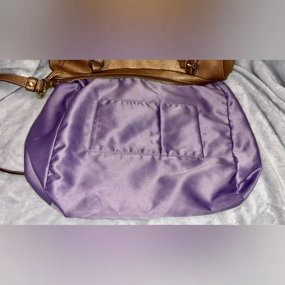 Coach Alexandria Metallic Copper Pebbled Leather Extra Large Two Way Tote - Picture 8 of 10